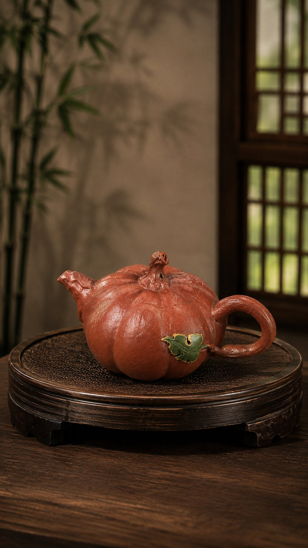 Pumpkin Form Yixing Zisha Teapot – Jiangponi Clay, 120ml