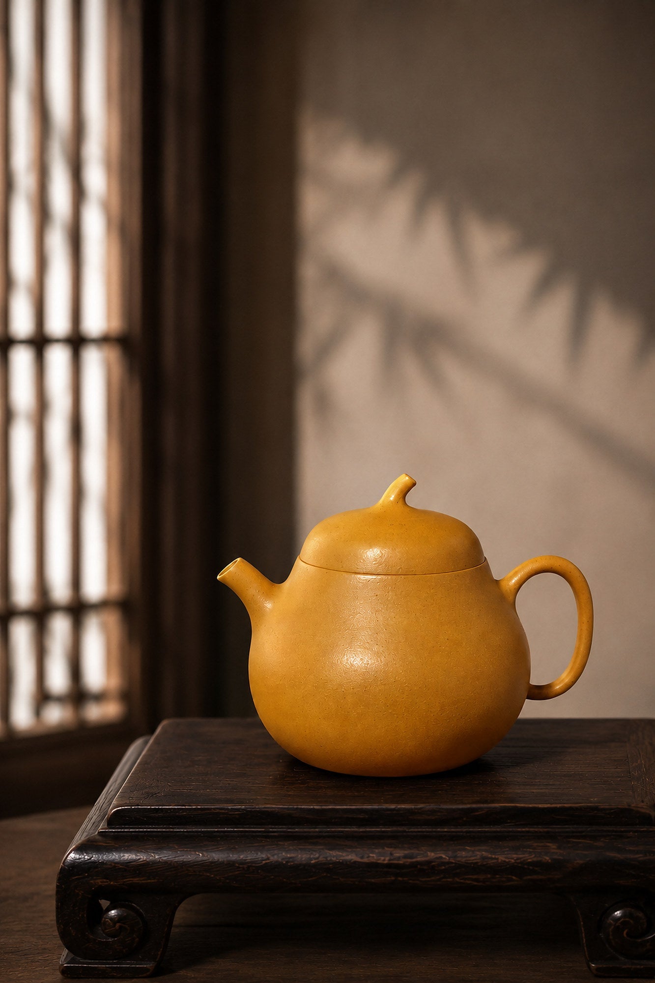 Qie Gua Yixing Zisha Teapot – Golden Duanni Clay, 100ml