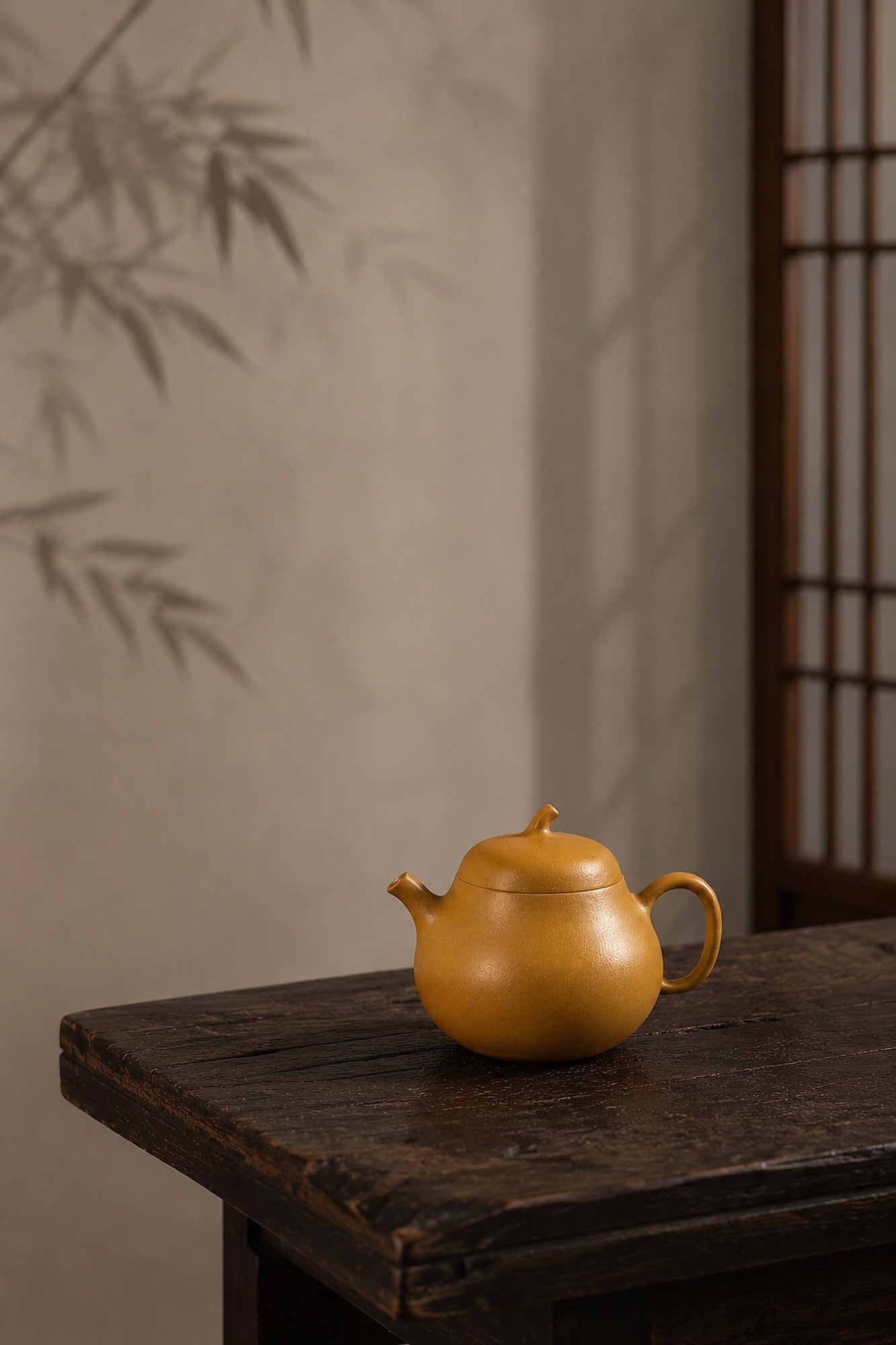 Qie Gua Yixing Zisha Teapot – Golden Duanni Clay, 100ml