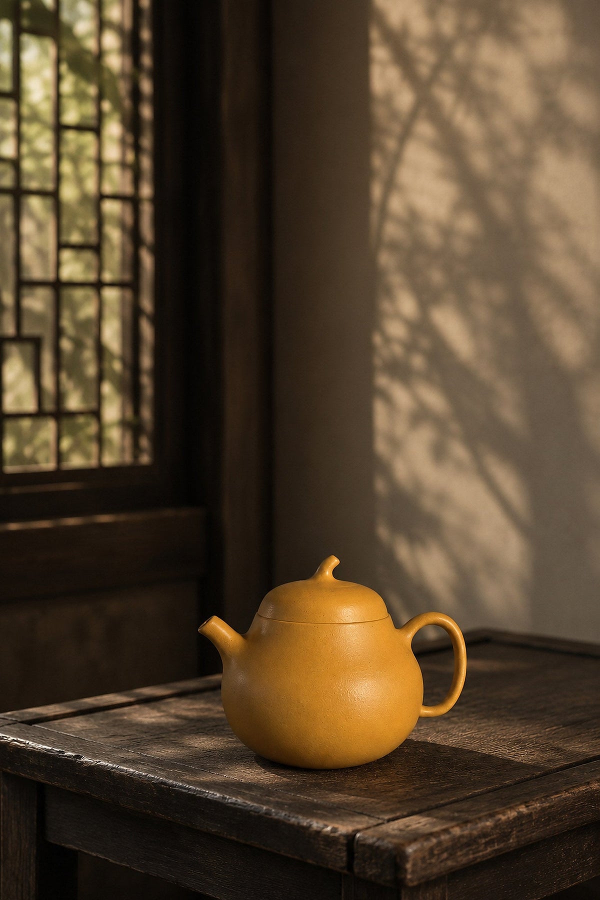 Qie Gua Yixing Zisha Teapot – Golden Duanni Clay, 100ml