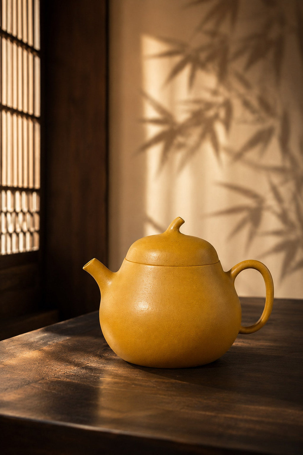 Qie Gua Yixing Zisha Teapot – Golden Duanni Clay, 100ml