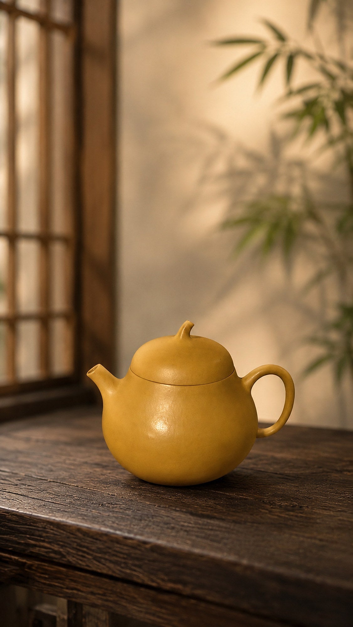 Qie Gua Yixing Zisha Teapot – Golden Zhuni Clay, 80ml