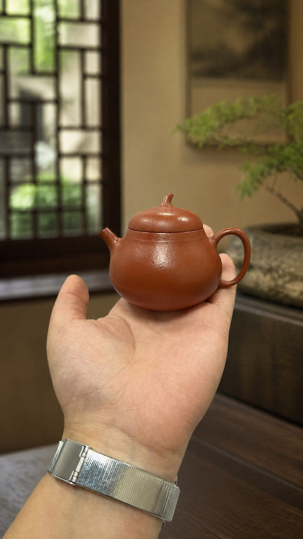 Qie Gua Yixing Zisha Teapot – Zhuni Clay, 50ml