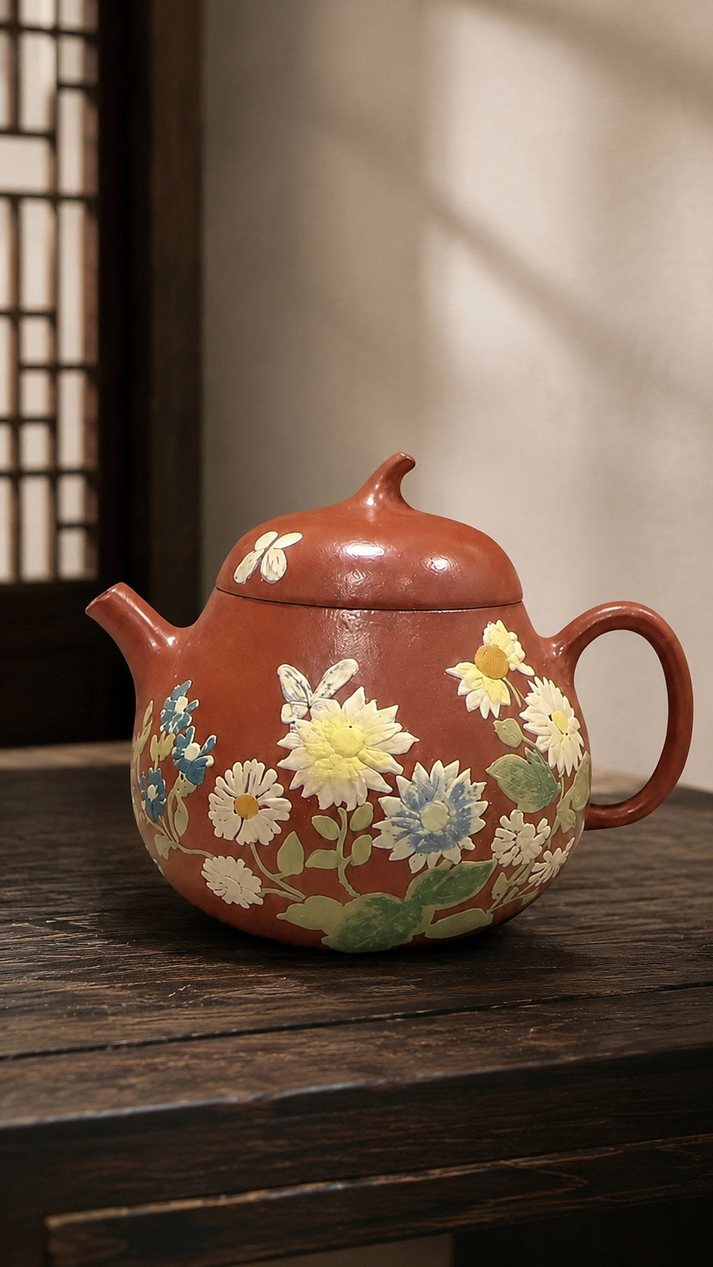 Qie Gua Yixing Zisha Teapot – Zhuni Clay, 80ml – No. 042