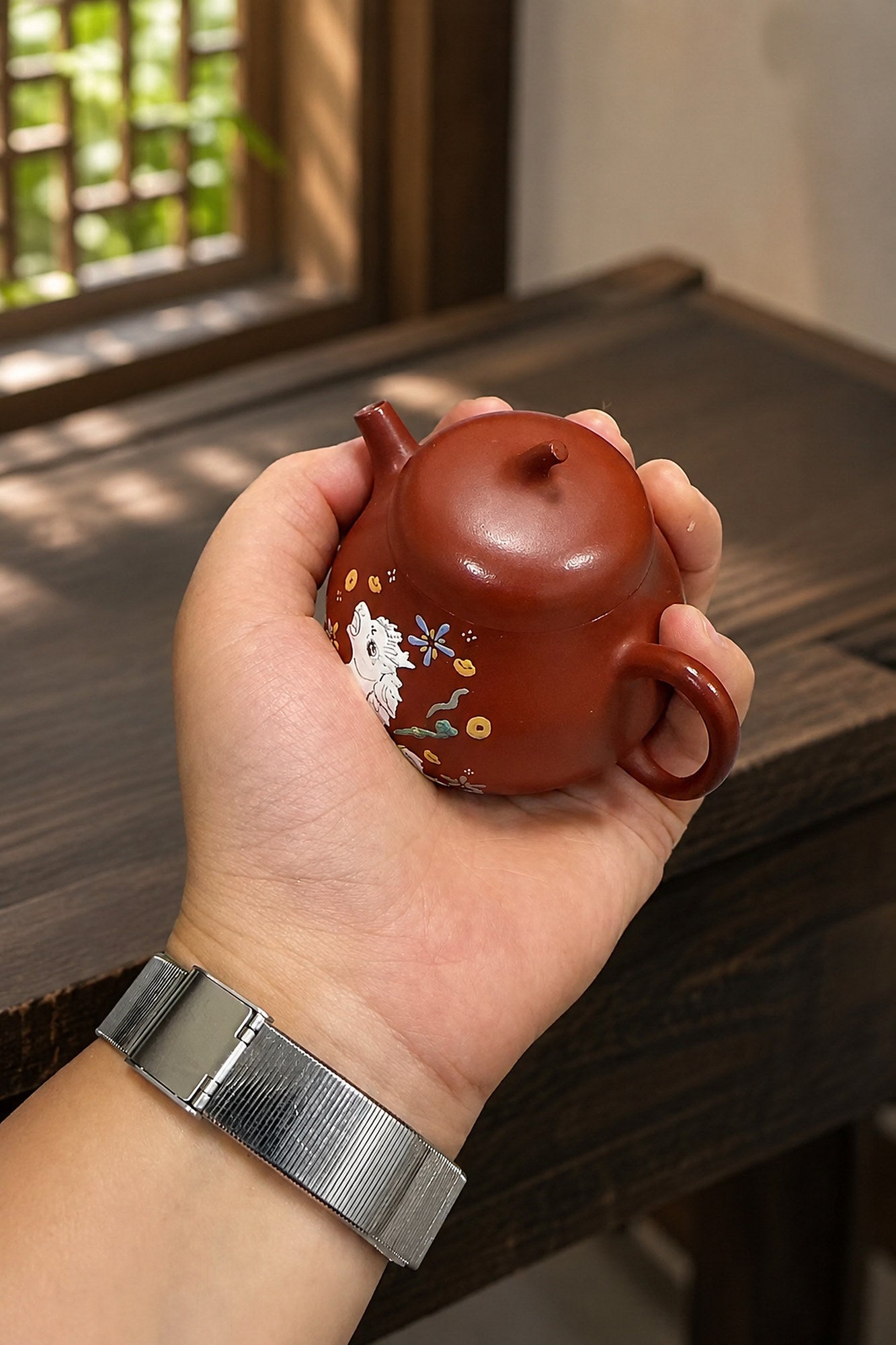 Qie Gua Yixing Zisha Teapot – Zhuni Clay, 80ml – No. 043