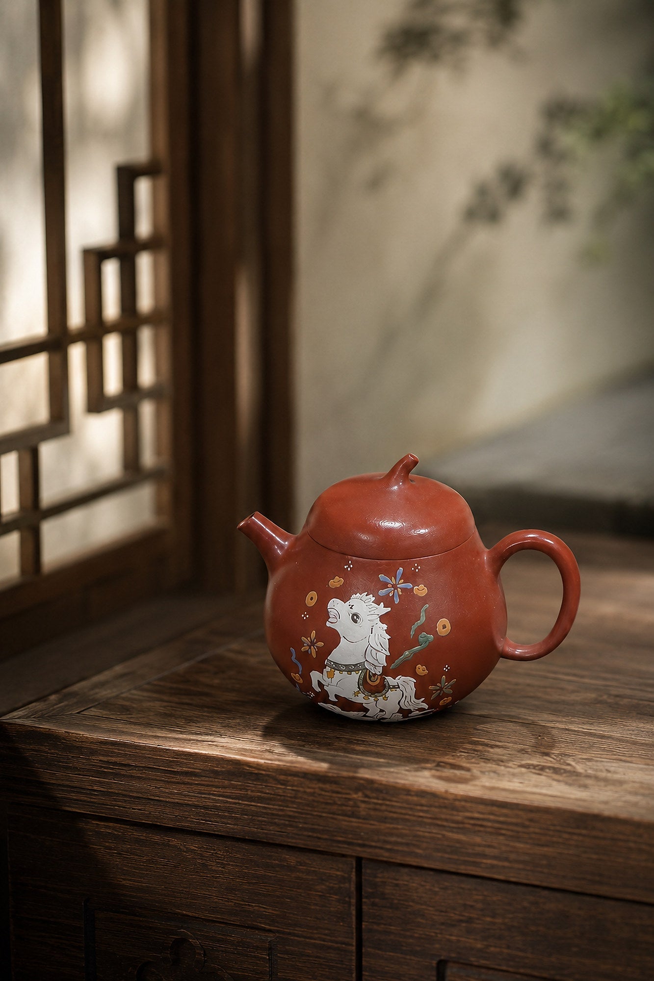 Qie Gua Yixing Zisha Teapot – Zhuni Clay, 80ml – No. 043