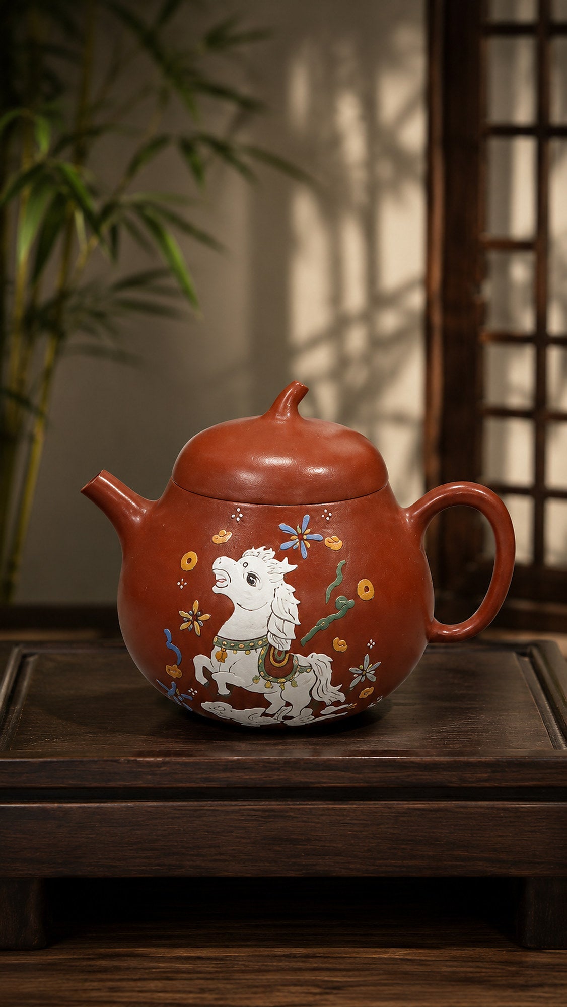 Qie Gua Yixing Zisha Teapot – Zhuni Clay, 80ml – No. 043