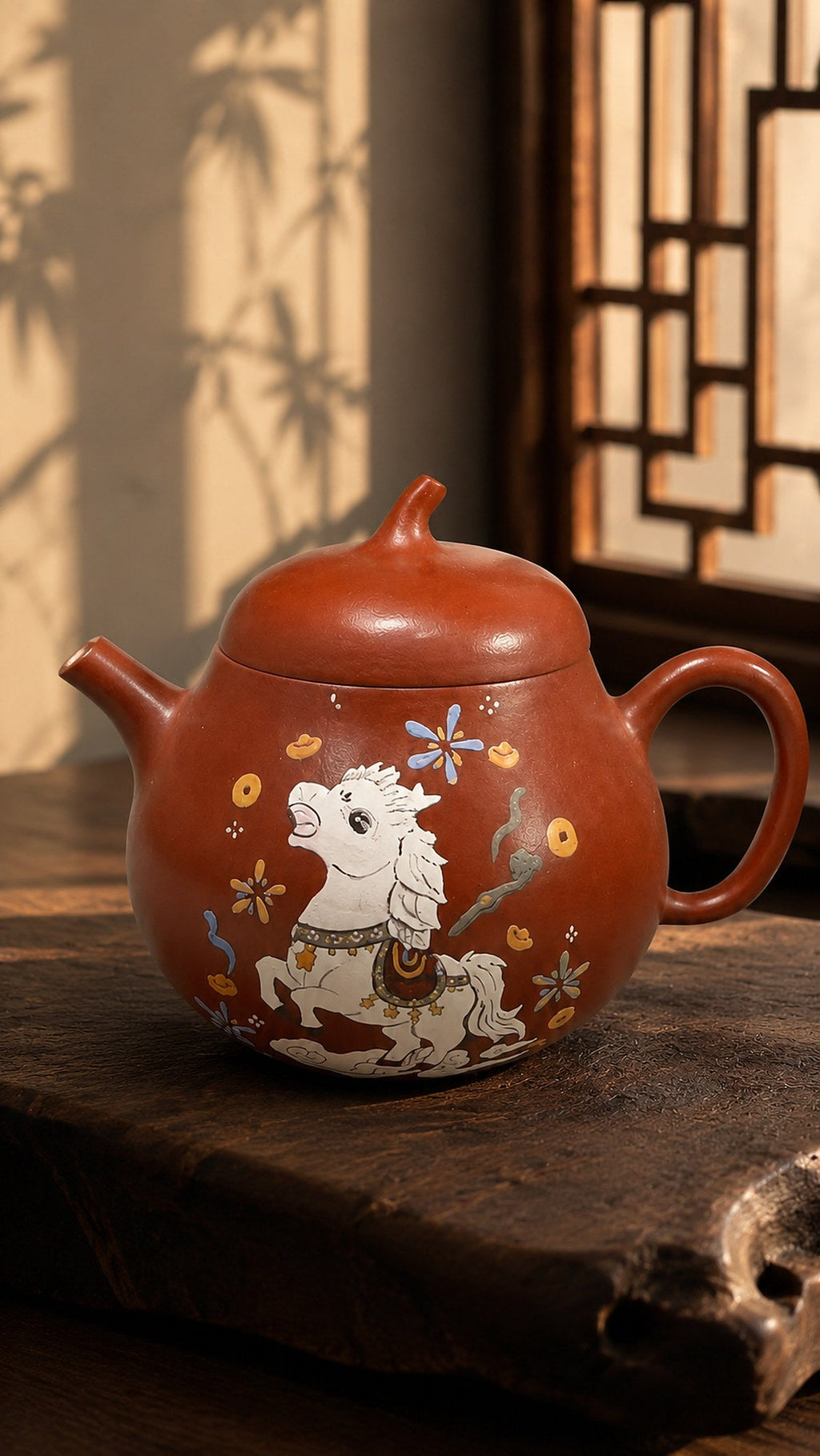 Qie Gua Yixing Zisha Teapot – Zhuni Clay, 80ml – No. 043