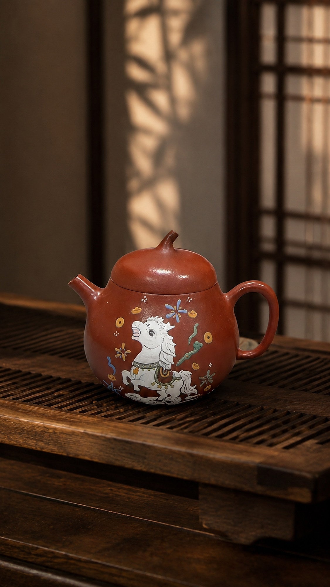 Qie Gua Yixing Zisha Teapot – Zhuni Clay, 80ml – No. 043