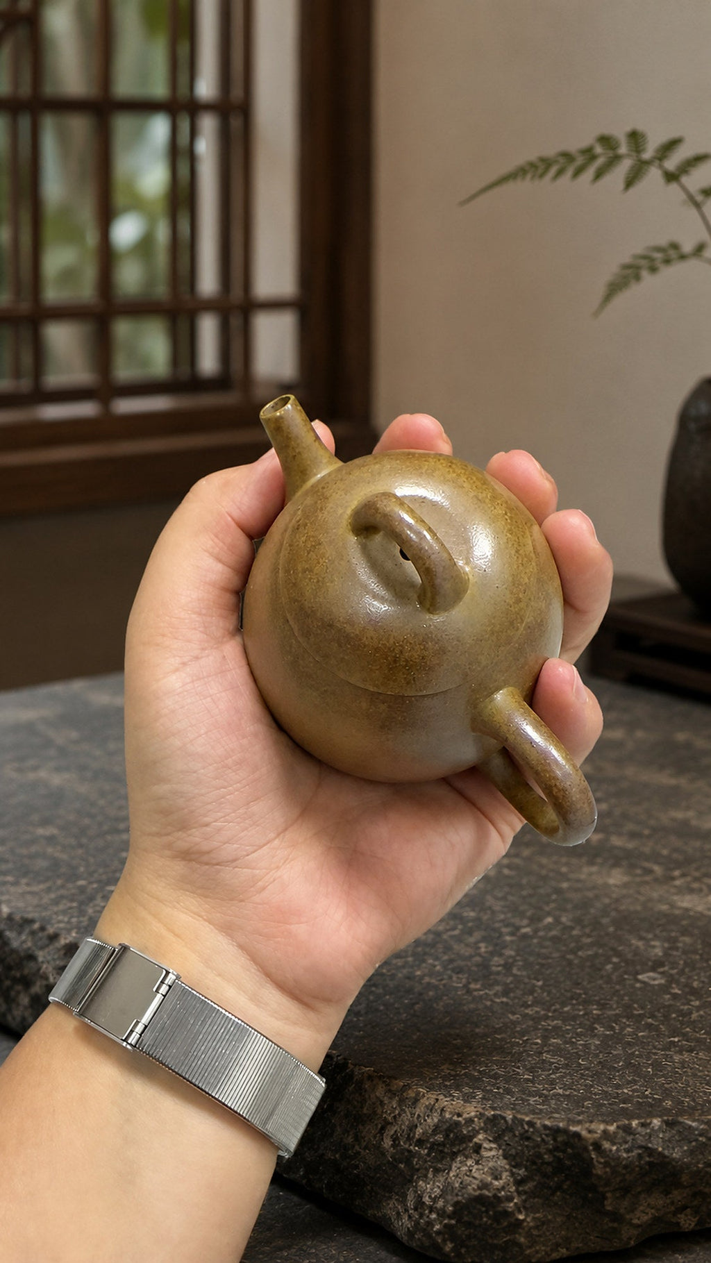 Qinquan Yixing Zisha Teapot – Benshan Luni Clay, 100ml