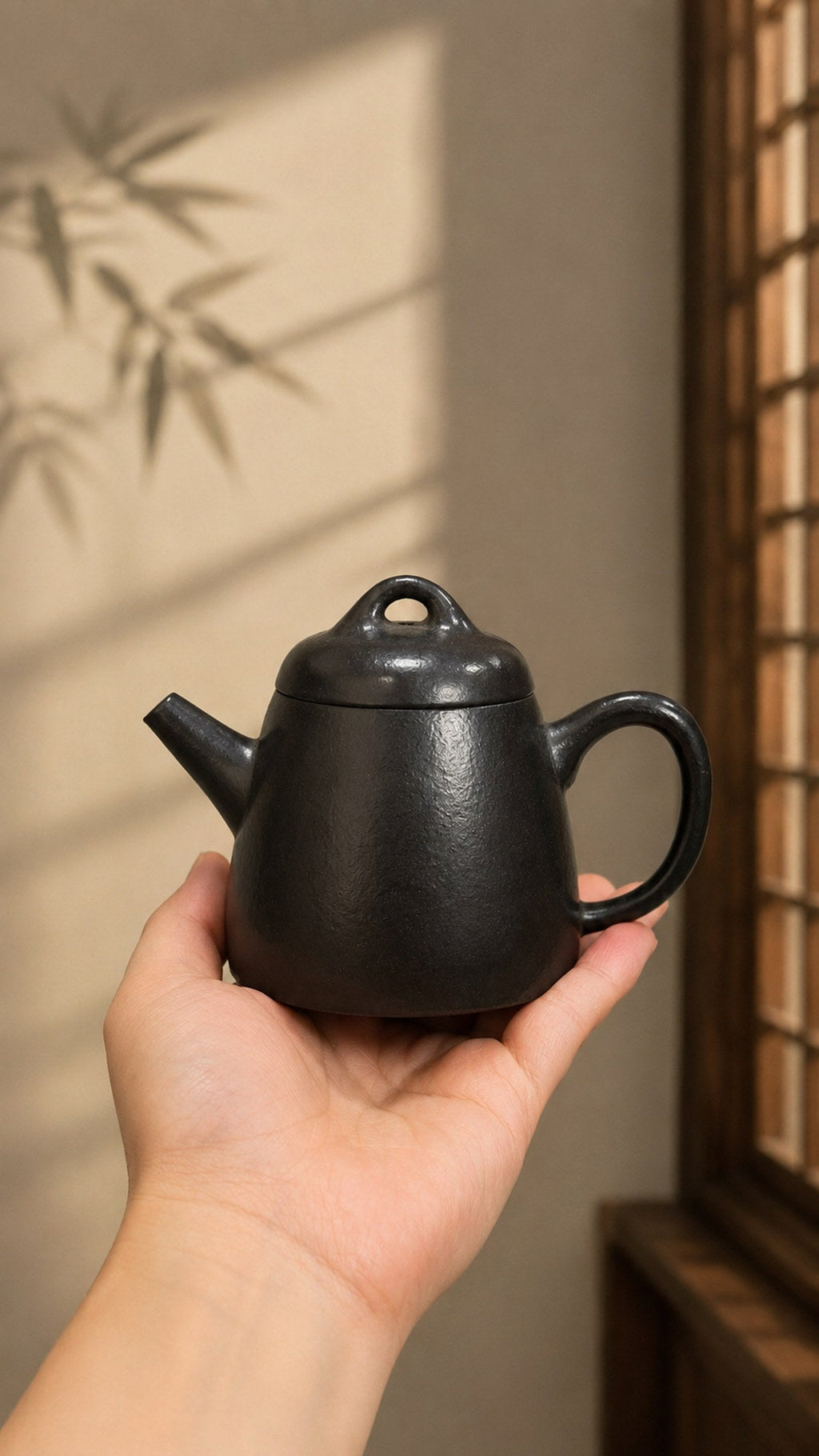 Qinquan Yixing Zisha Teapot – Reduction-Fired Zhuni Clay, 90ml
