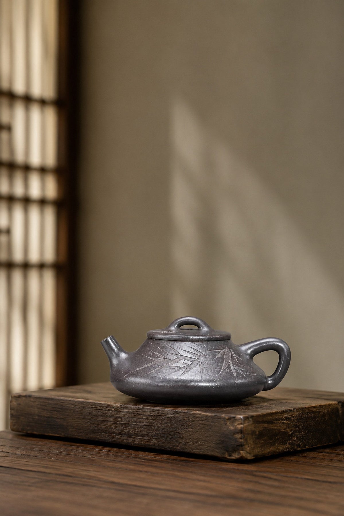 Handmade Qu Piao Yixing Zisha Teapot – Tianqingni Clay, 140ml