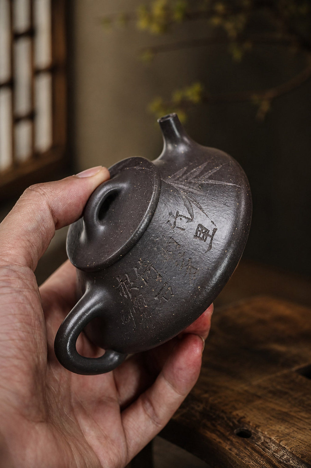 Handmade Qu Piao Yixing Zisha Teapot – Tianqingni Clay, 140ml