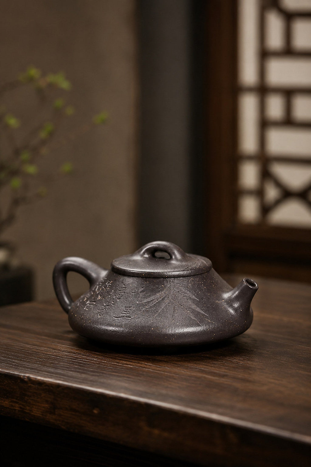 Handmade Qu Piao Yixing Zisha Teapot – Tianqingni Clay, 140ml