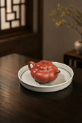 Handmade Ribbed Form Yixing Zisha Teapot – Zhuni Clay, 200ml