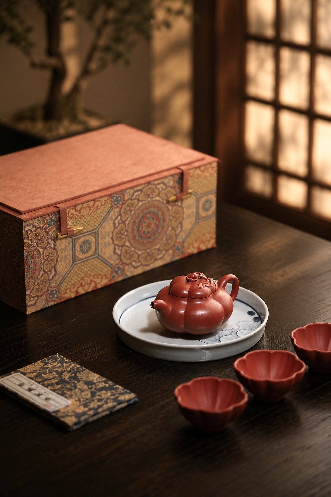 Handmade Ribbed Form Yixing Zisha Teapot – Zhuni Clay, 200ml