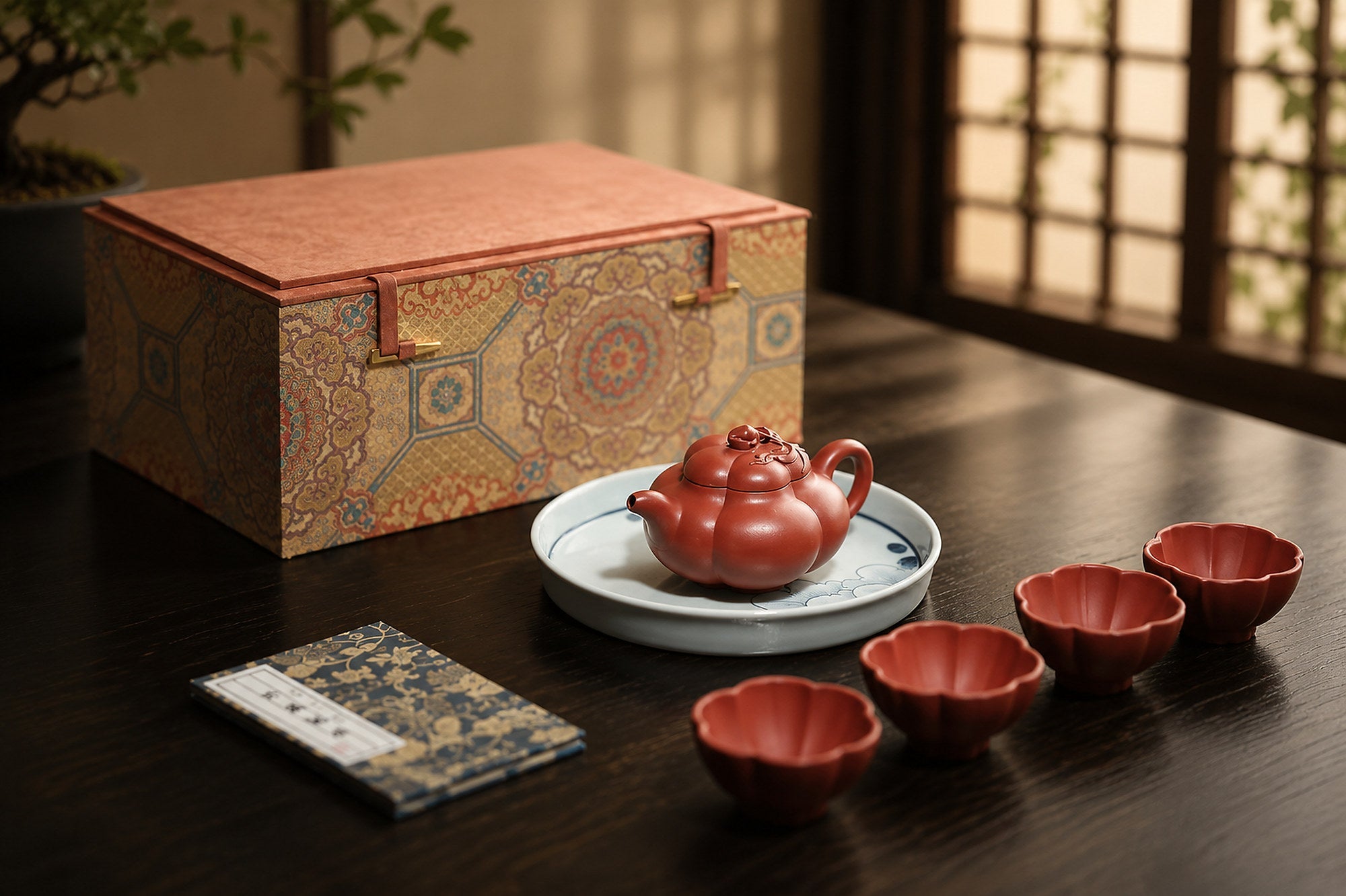 Handmade Ribbed Form Yixing Zisha Teapot – Zhuni Clay, 200ml