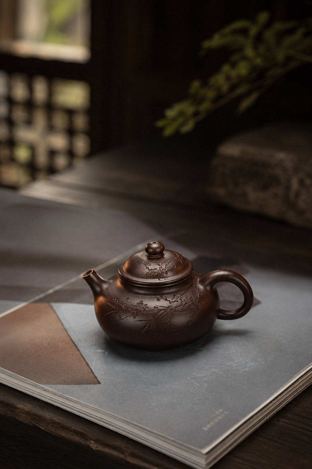 Rongtian Yixing Zisha Teapot – Aged Zini Clay, 150ml