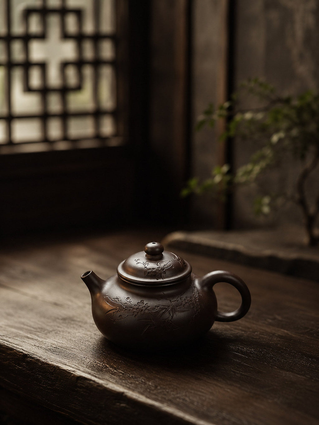 Rongtian Yixing Zisha Teapot – Aged Zini Clay, 150ml