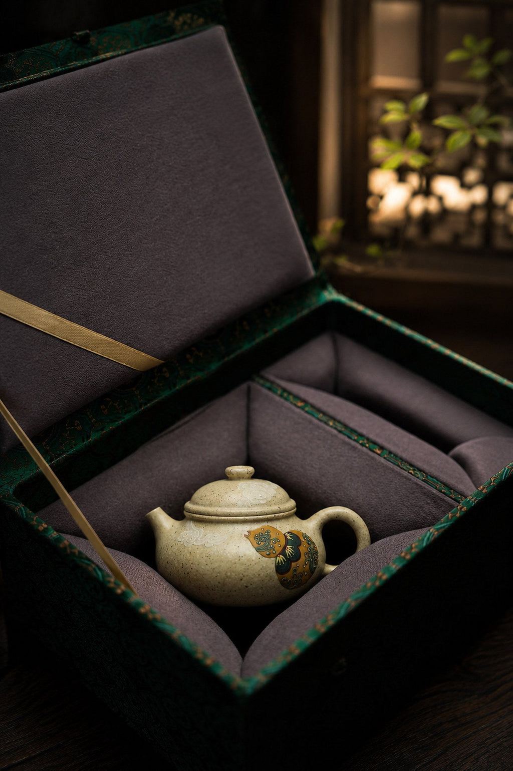 Rongtian Yixing Zisha Teapot – Baiyu Duanni Clay, 100ml