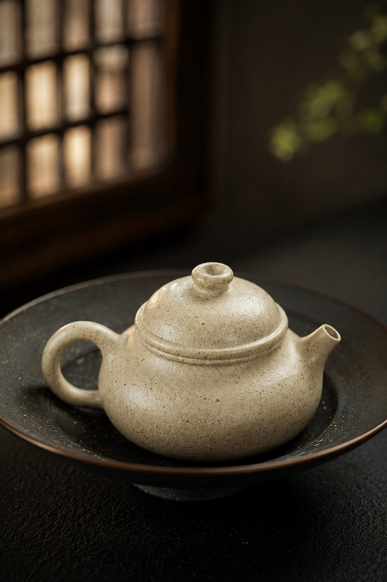Rongtian Yixing Zisha Teapot – Baiyu Duanni Clay, 100ml