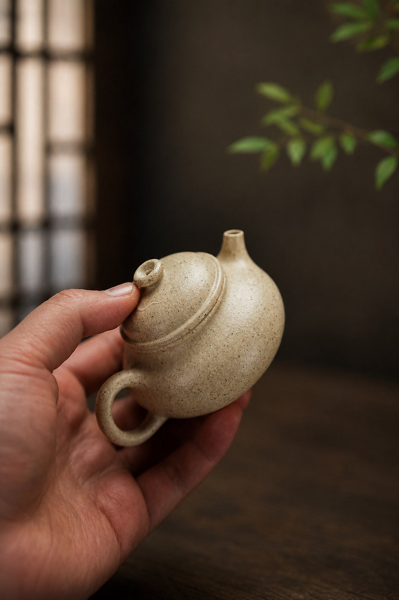 Rongtian Yixing Zisha Teapot – Baiyu Duanni Clay, 100ml