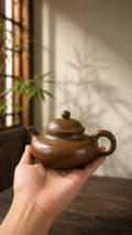 Handmade Rongtian Yixing Zisha Teapot – Chijin Zini Clay, 140ml