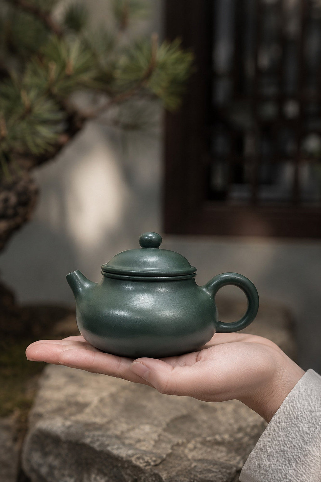 Handmade Rongtian Yixing Zisha Teapot – Luni Clay, 110ml