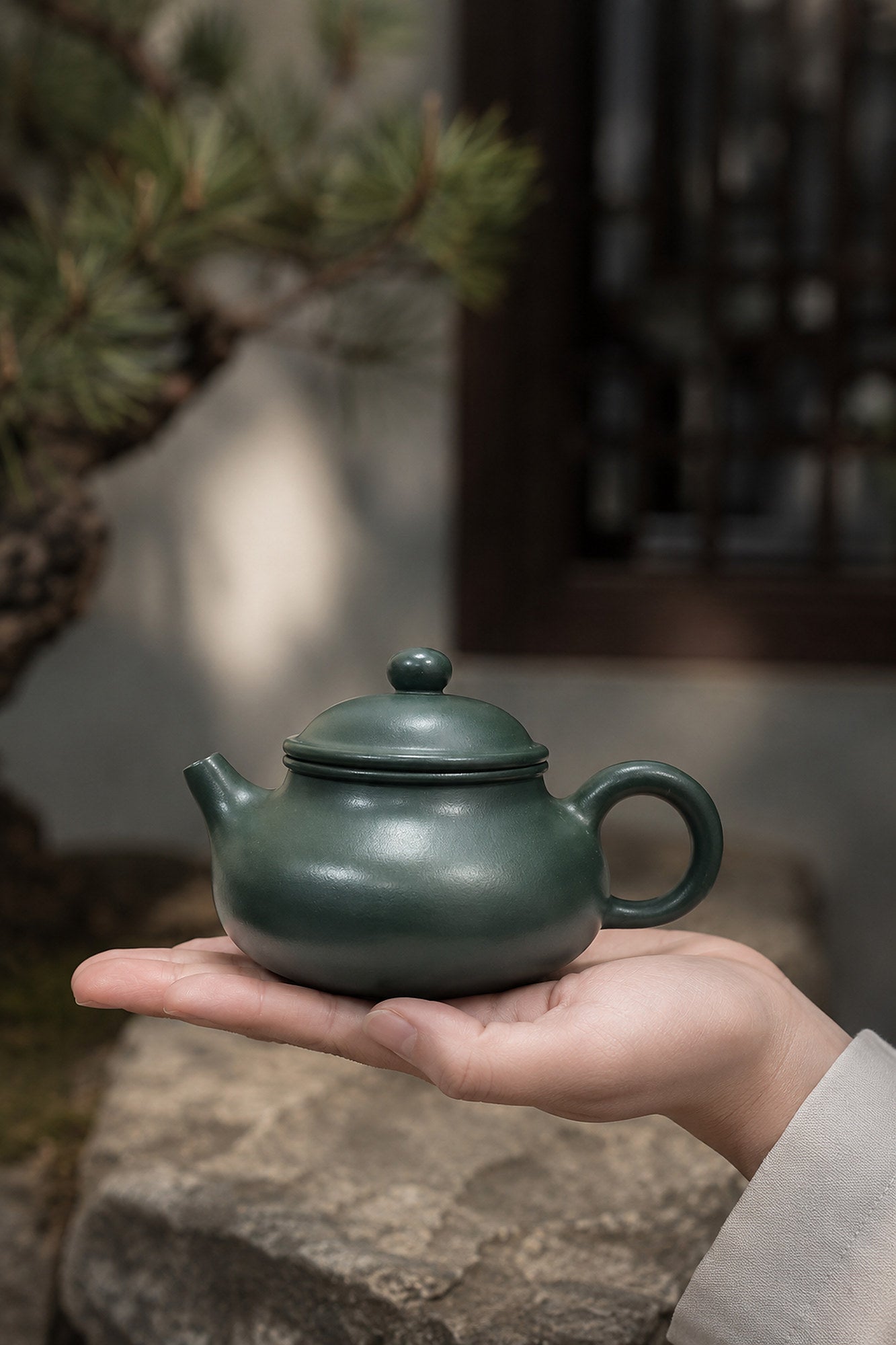 Handmade Rongtian Yixing Zisha Teapot – Luni Clay, 110ml