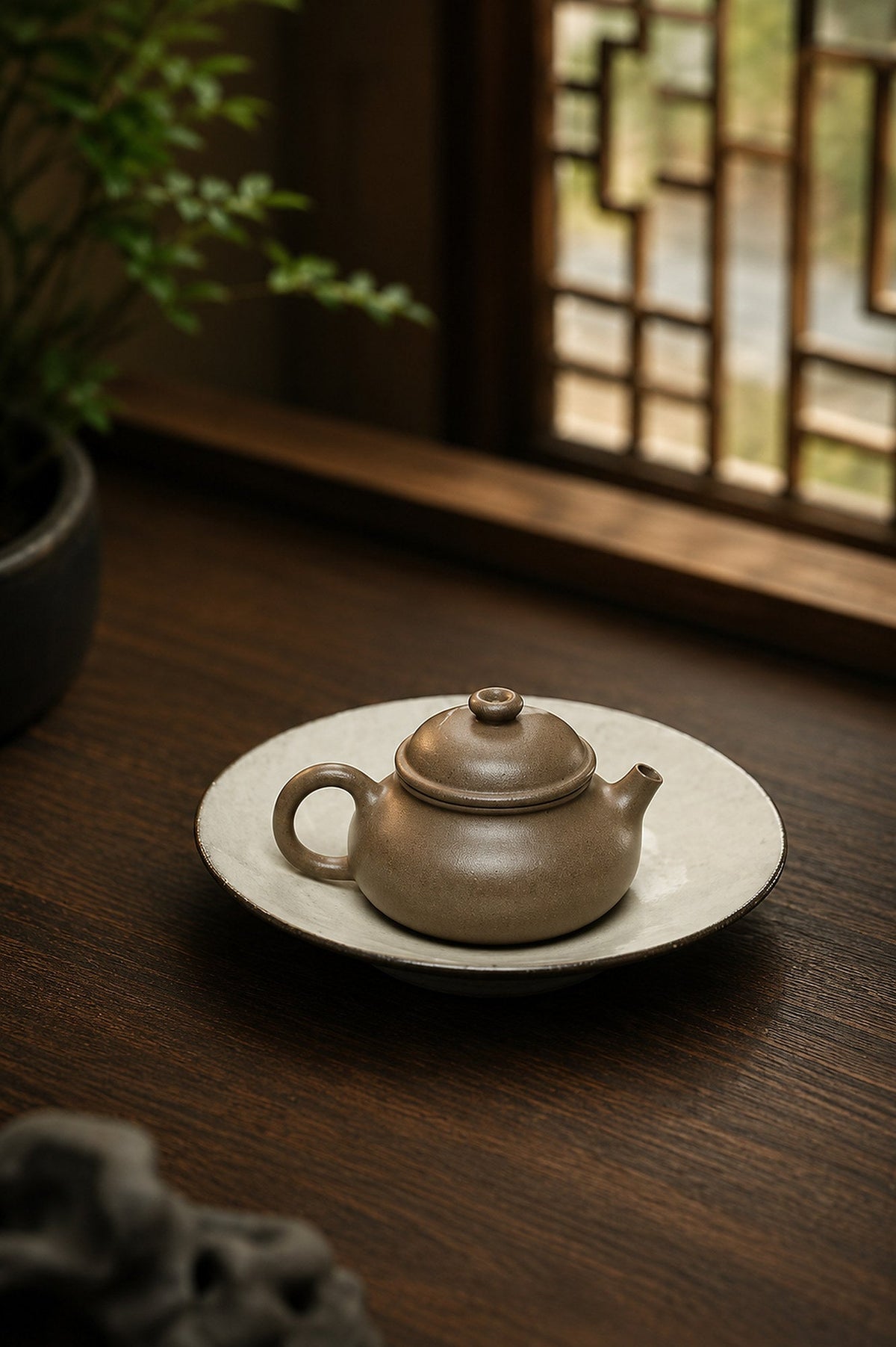 Rongtian Yixing Zisha Teapot – Qing Jiangponi Clay, 100ml
