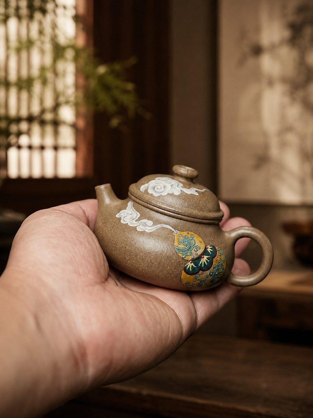 Rongtian Yixing Zisha Teapot – Qing Jiangponi Clay, 100ml