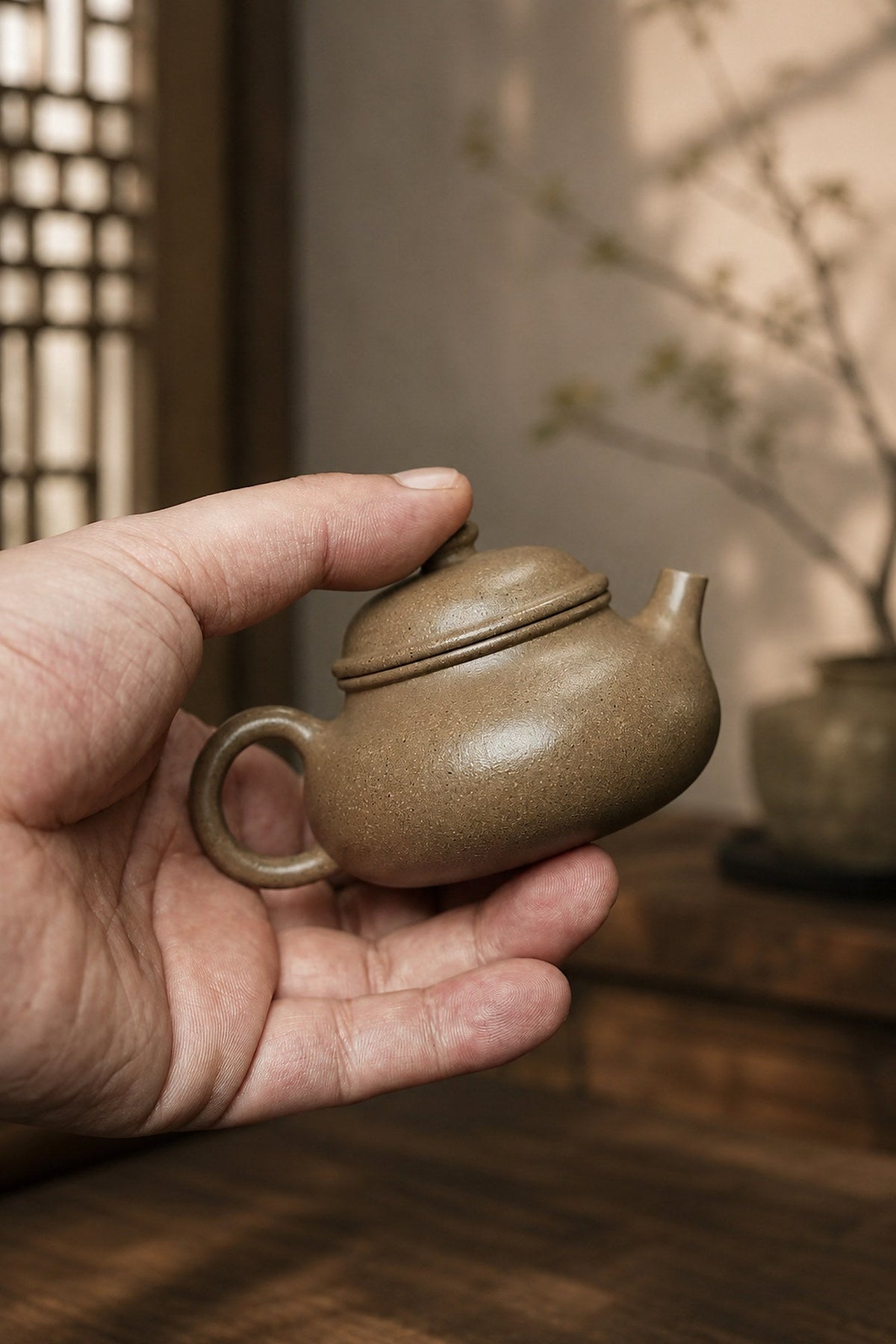 Rongtian Yixing Zisha Teapot – Qing Jiangponi Clay, 100ml
