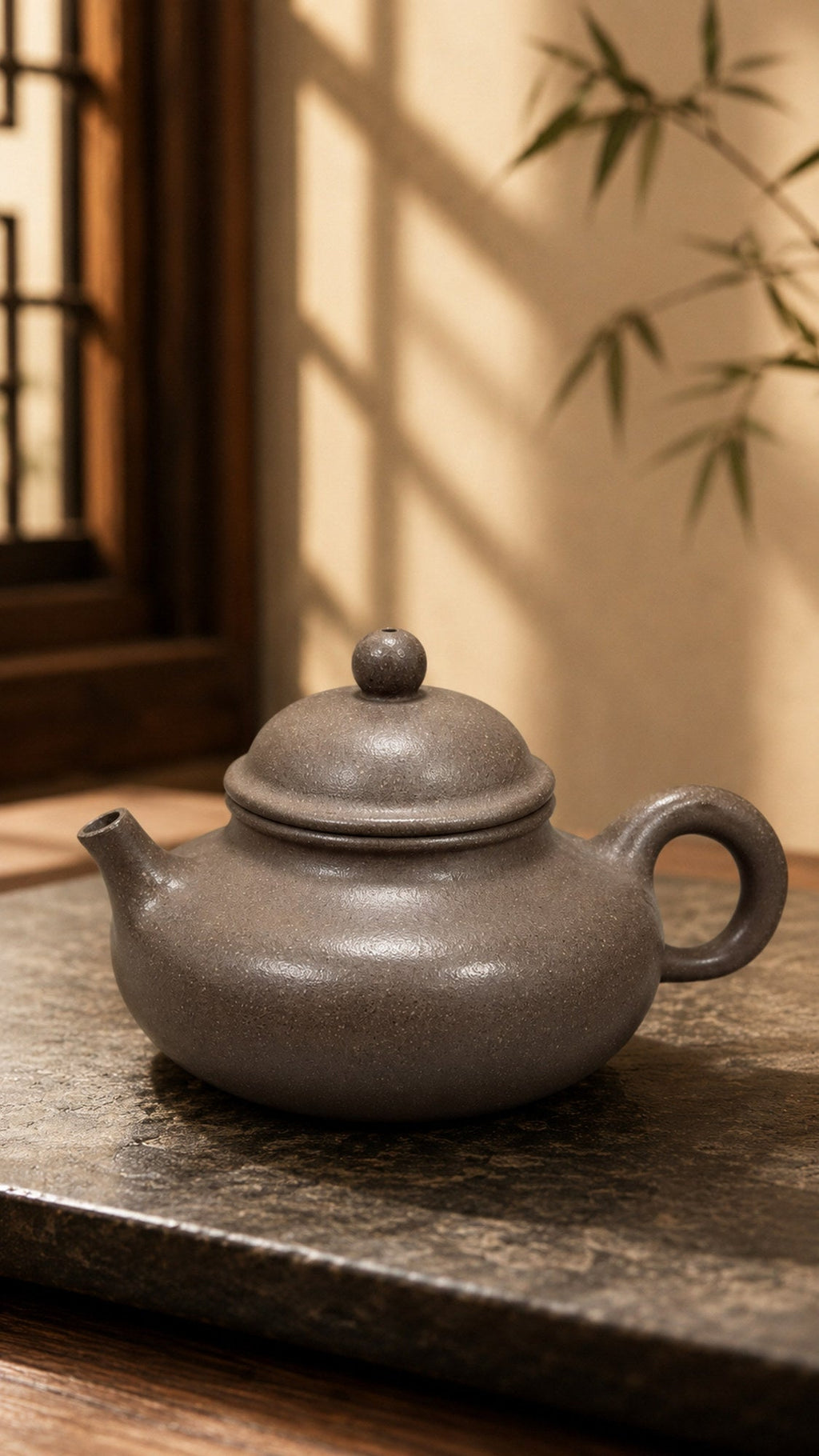 Handmade Rongtian Yixing Zisha Teapot – Tianqingni Clay, 140ml