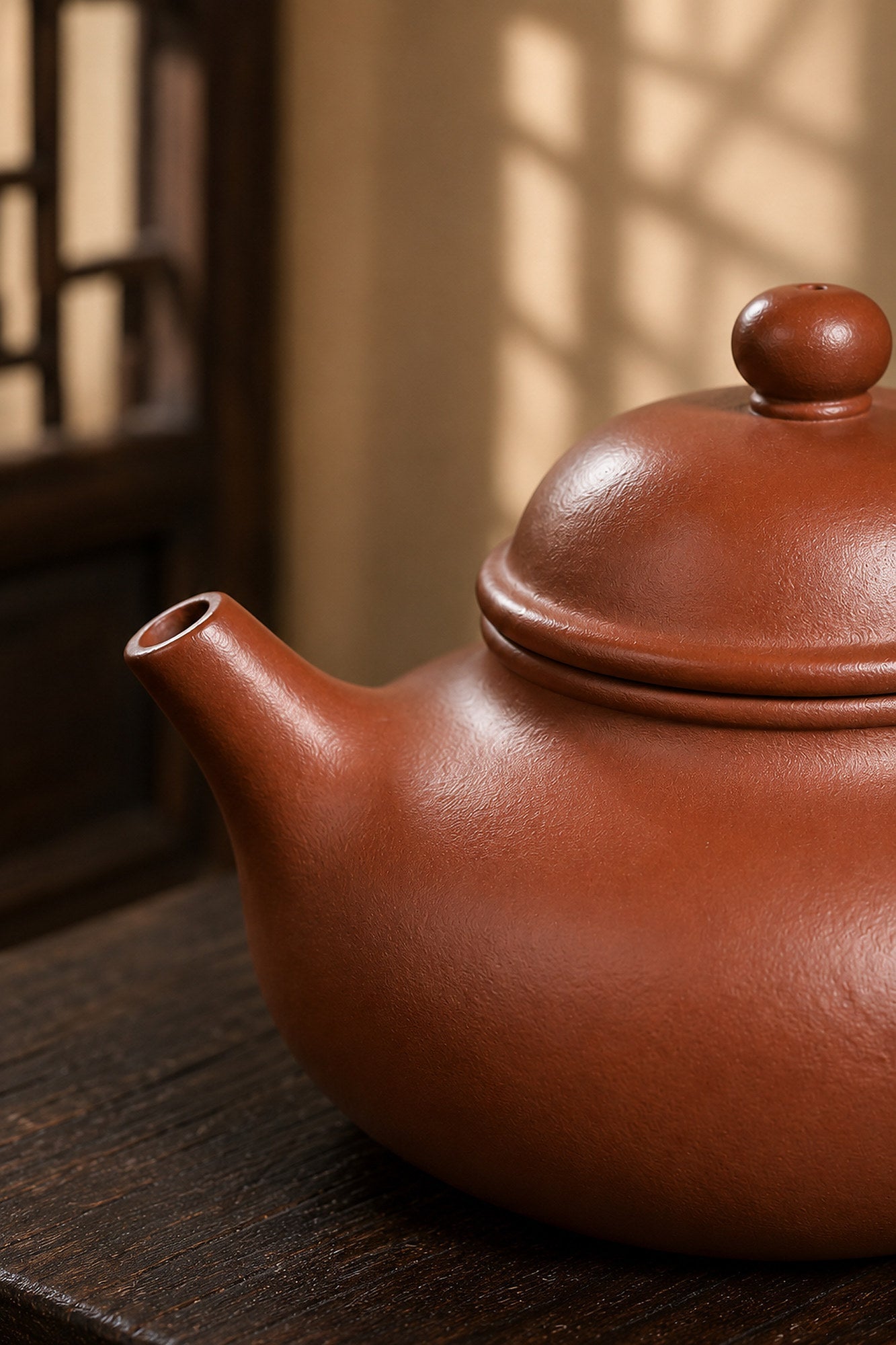 Rongtian Yixing Zisha Teapot – Zhuni Clay, 60ml