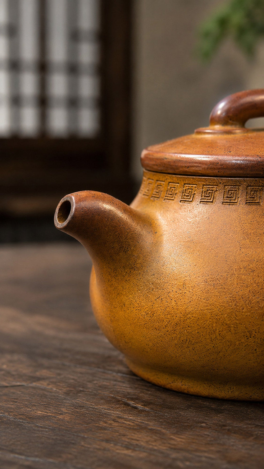 Ru Xiang Yixing Zisha Teapot – Golden Duanni Clay, 160ml