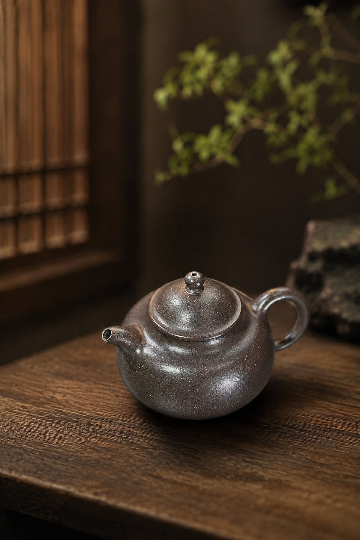 Handmade San Zu Ru Ding Yixing Zisha Teapot – Tianqingni Clay, 150ml