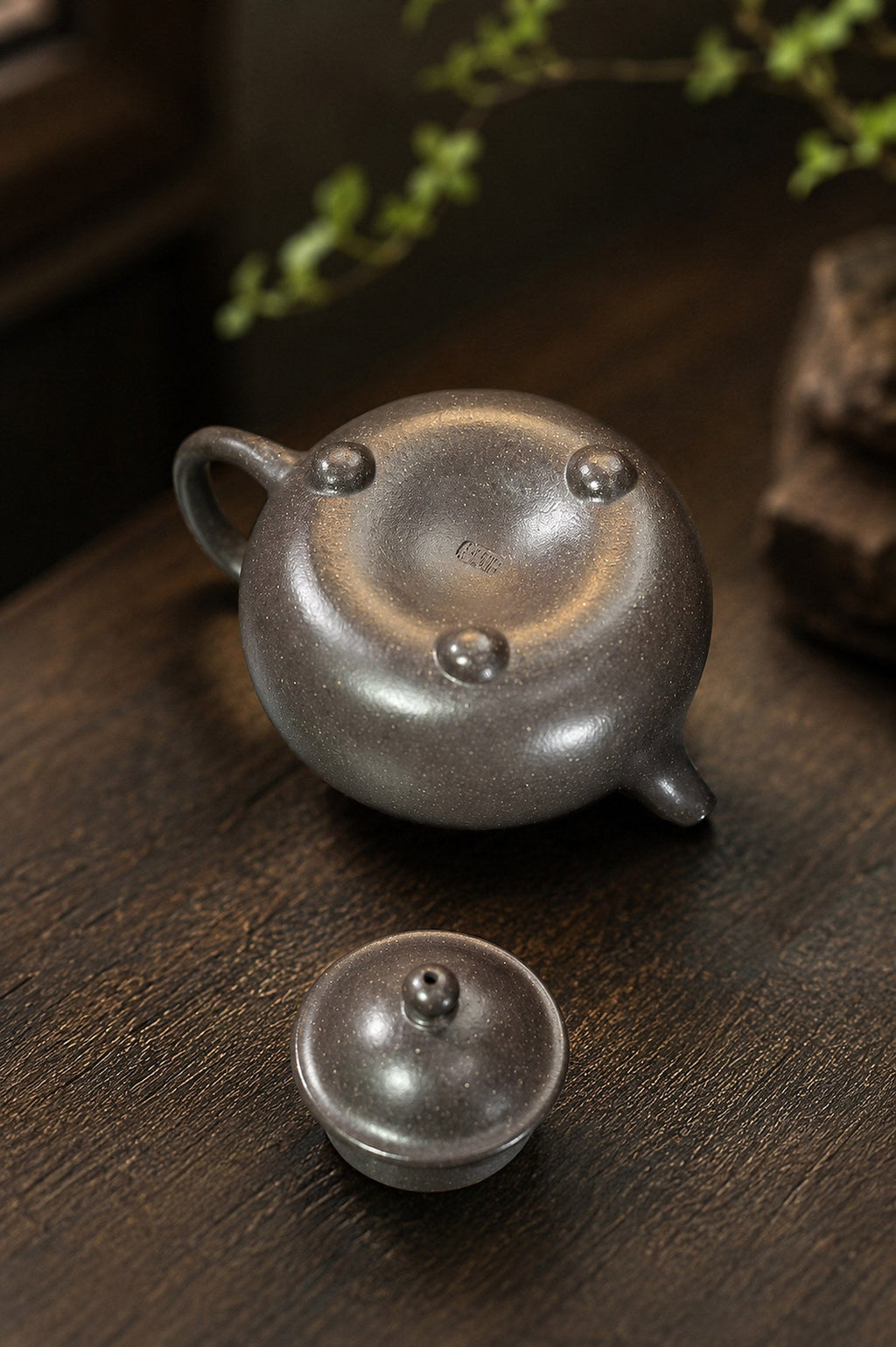 Handmade San Zu Ru Ding Yixing Zisha Teapot – Tianqingni Clay, 150ml