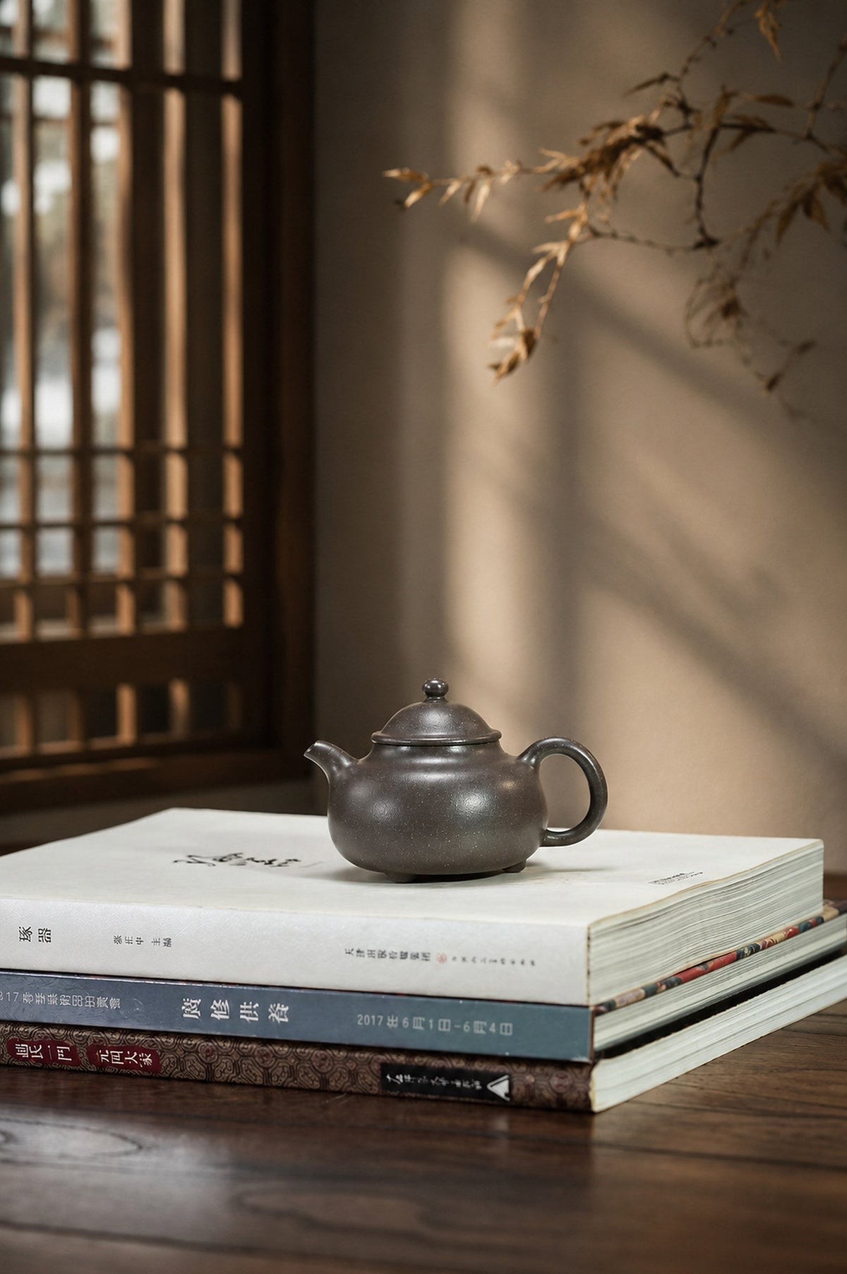 Handmade San Zu Ru Ding Yixing Zisha Teapot – Tianqingni Clay, 150ml