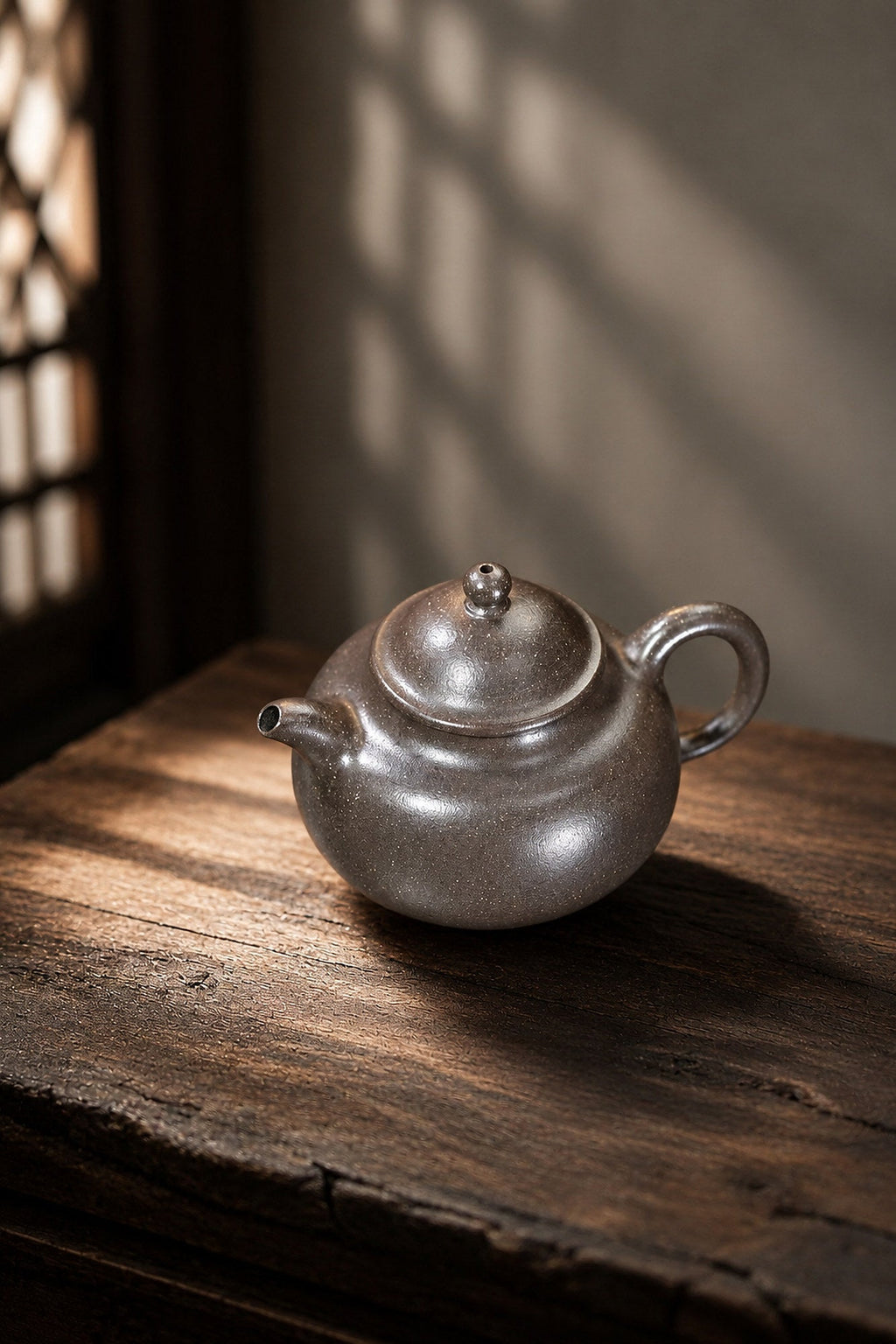Handmade San Zu Ru Ding Yixing Zisha Teapot – Tianqingni Clay, 150ml