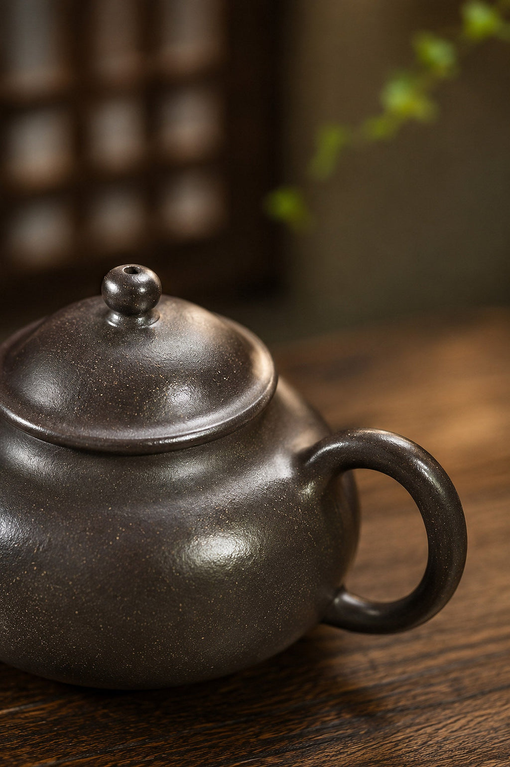 Handmade San Zu Ru Ding Yixing Zisha Teapot – Tianqingni Clay, 150ml
