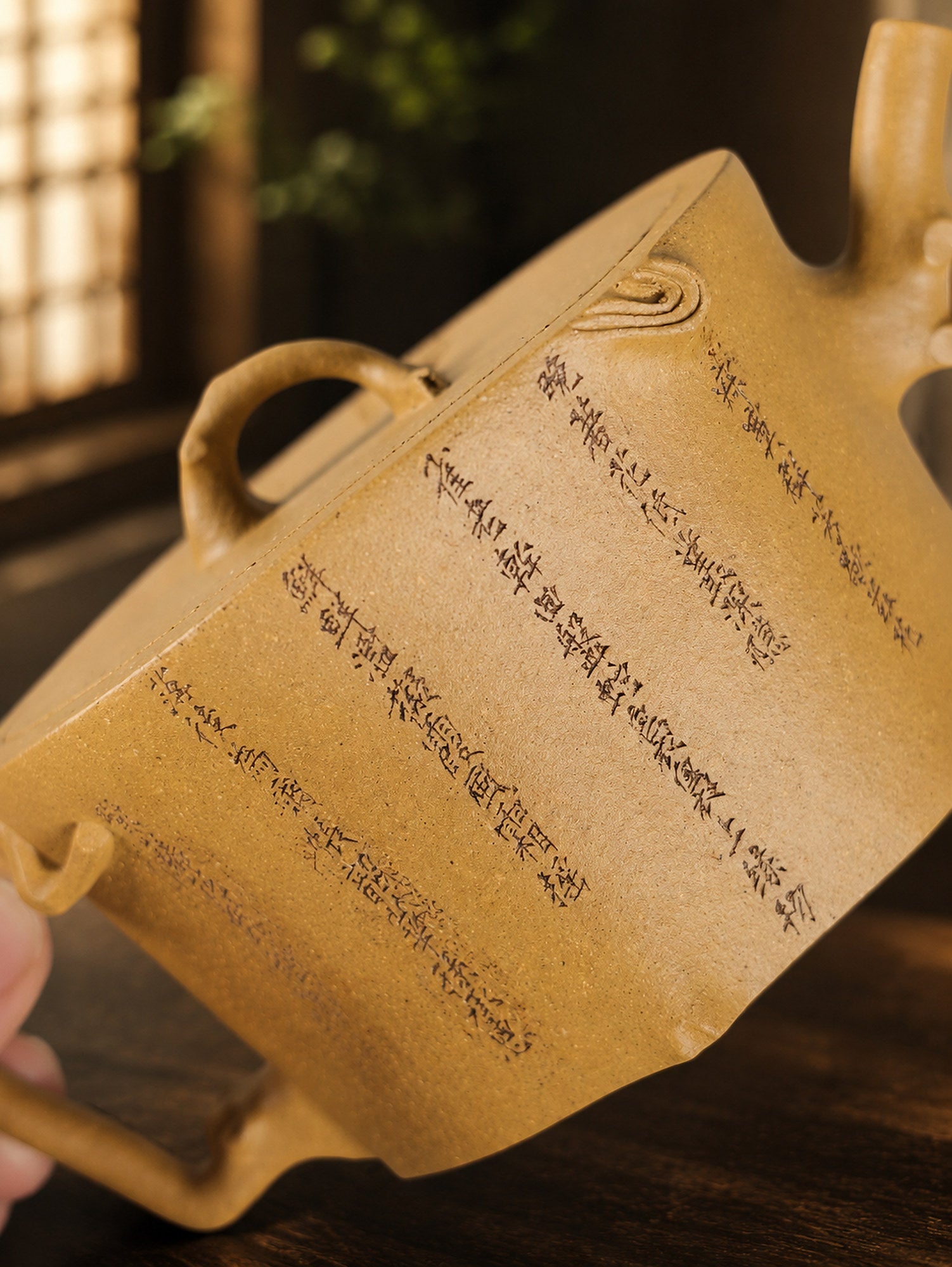 Handmade Sculptural Form Yixing Zisha Teapot – Aged Duanni Clay, 150ml – No. 313