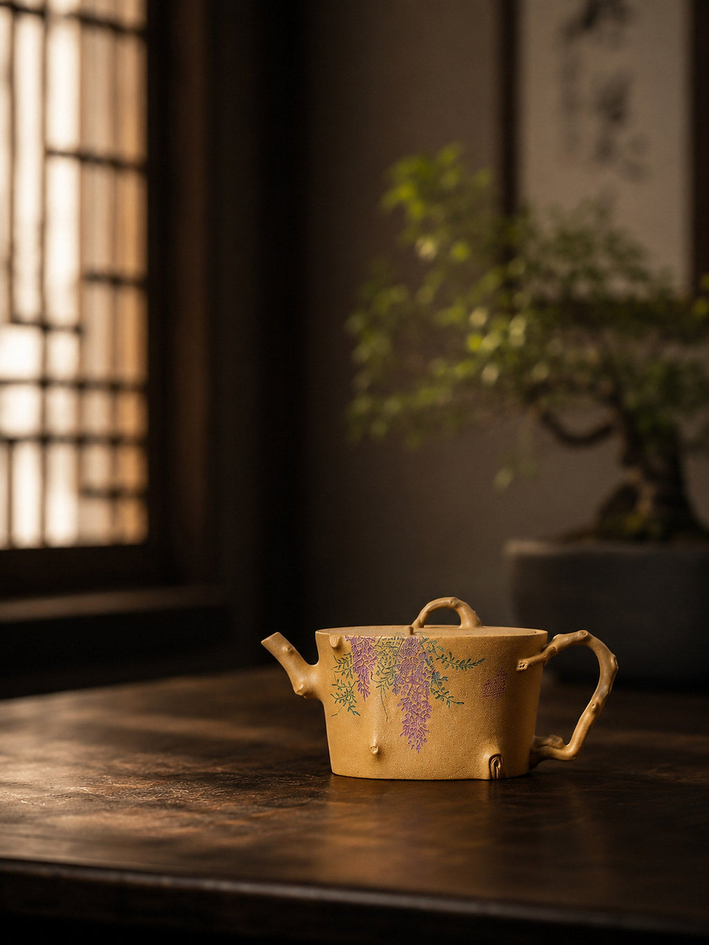 Handmade Sculptural Form Yixing Zisha Teapot – Aged Duanni Clay, 150ml – No. 313