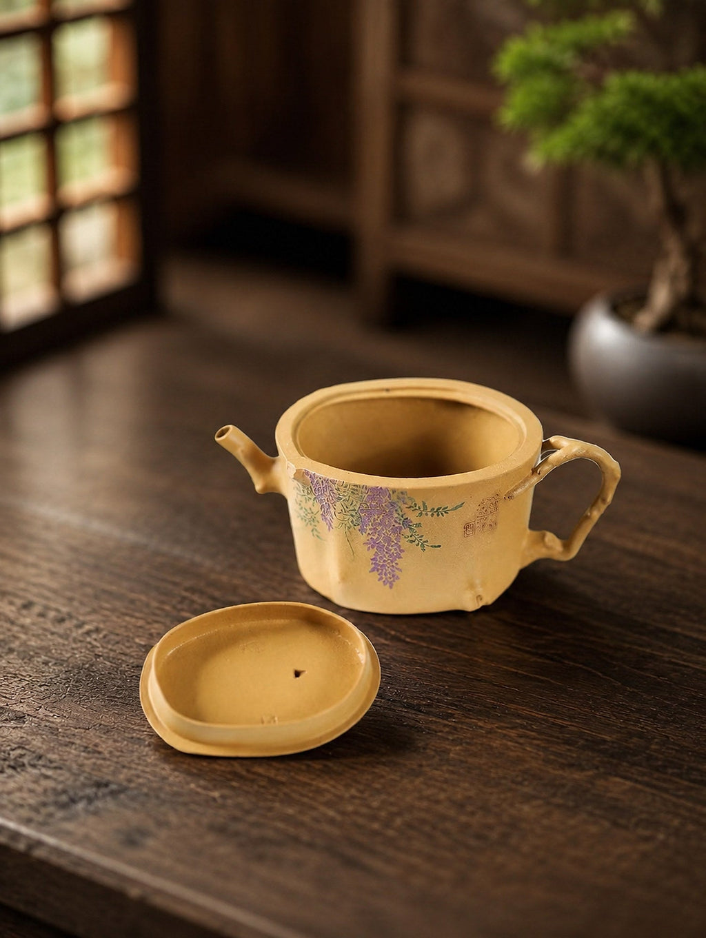 Handmade Sculptural Form Yixing Zisha Teapot – Aged Duanni Clay, 150ml – No. 313