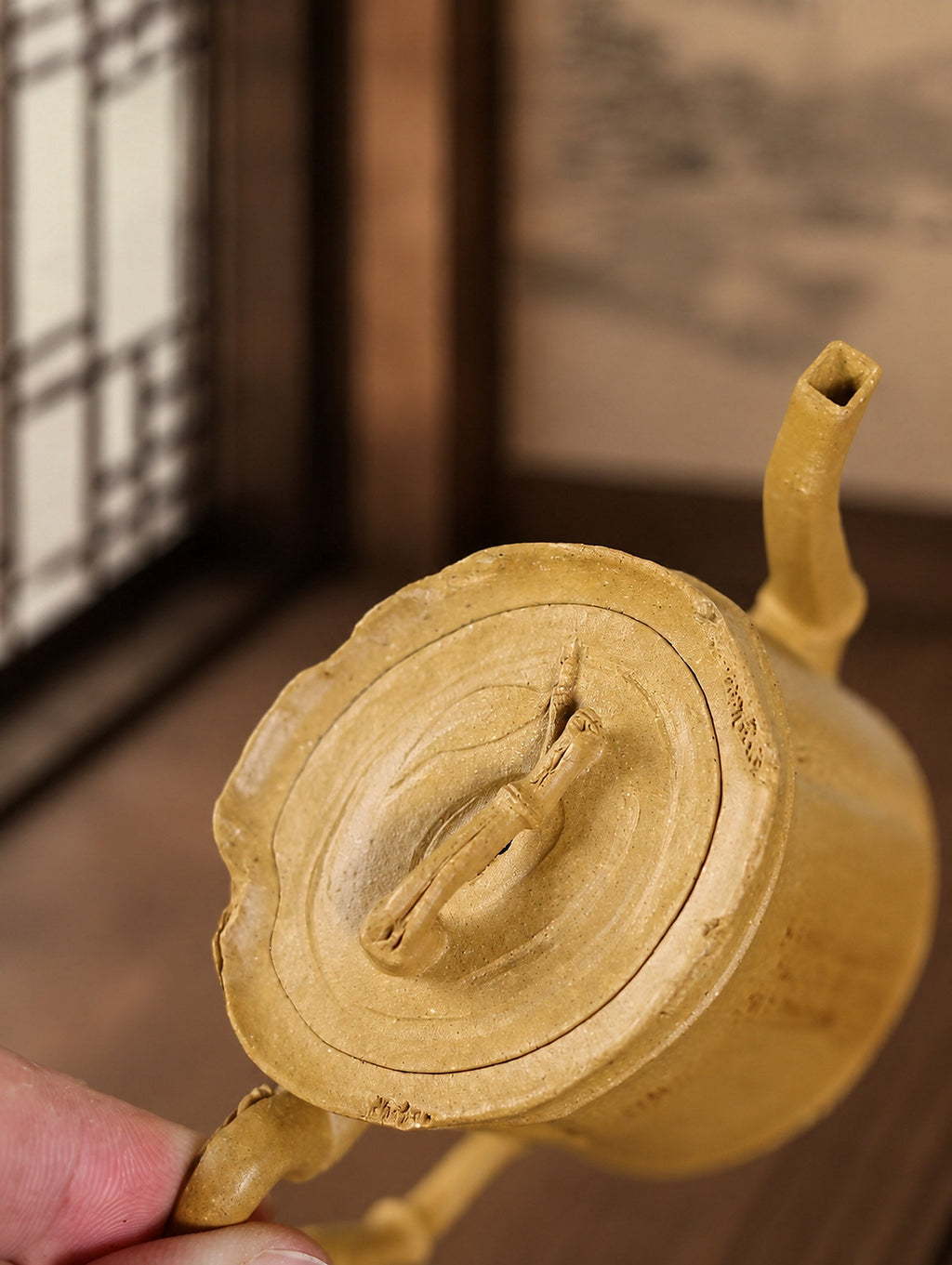 Handmade Sculptural Form Yixing Zisha Teapot – Aged Duanni Clay, 150ml – No. 317