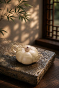 Handmade Sculptural Form Yixing Zisha Teapot – Baiyu Duanni Clay, 120ml