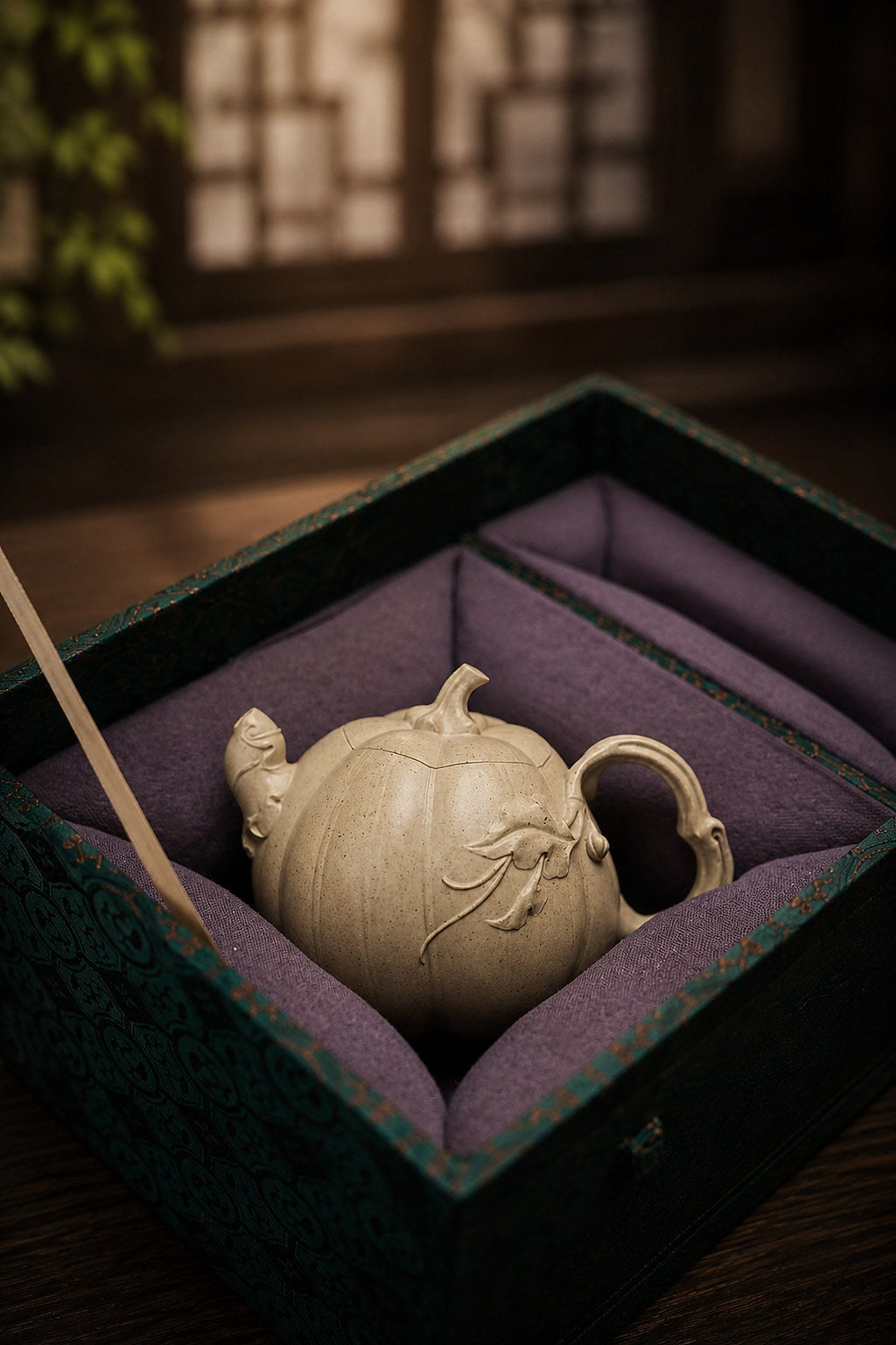 Handmade Sculptural Form Yixing Zisha Teapot – Baiyu Duanni Clay, 150ml – No. 282