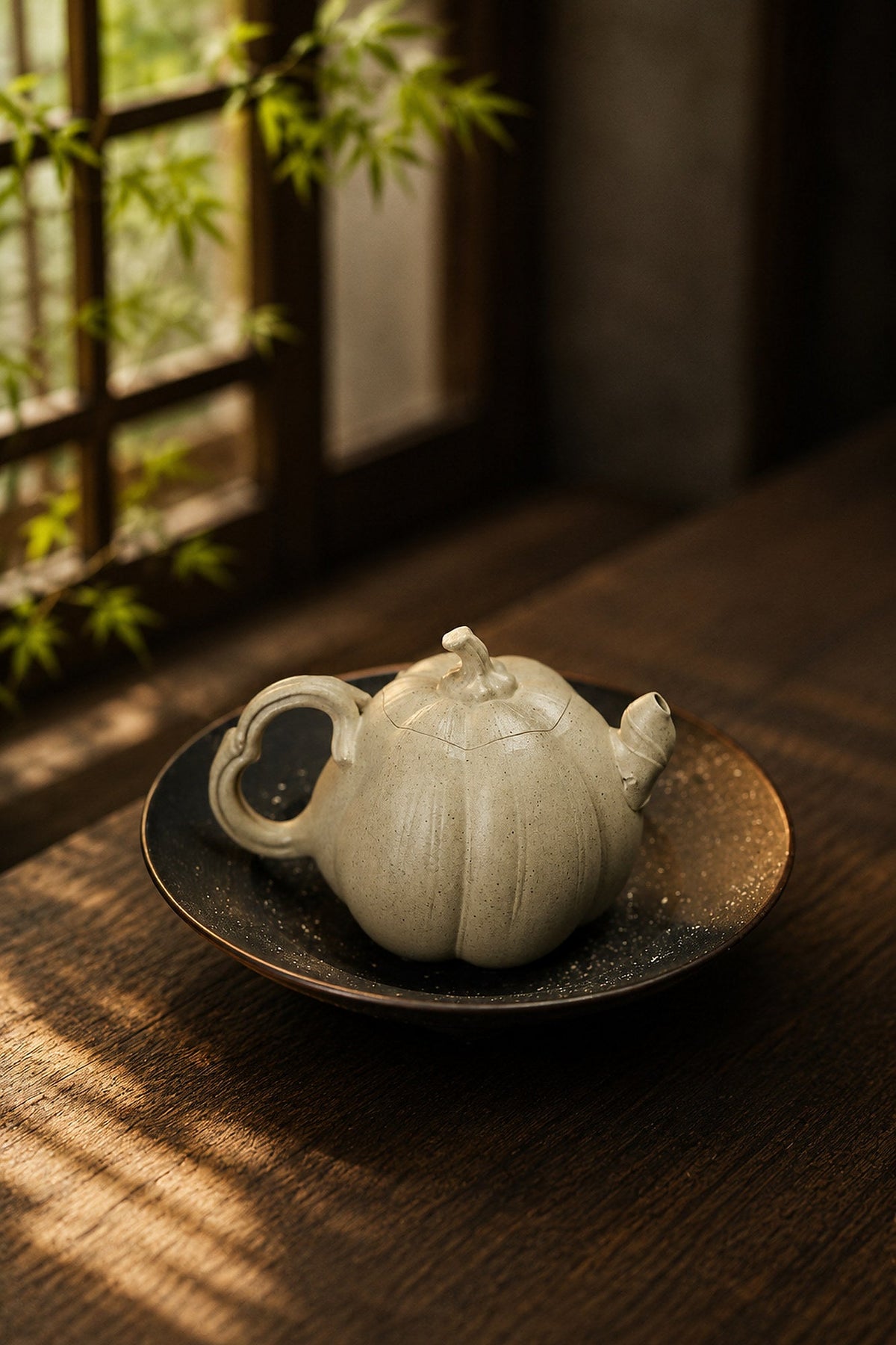 Handmade Sculptural Form Yixing Zisha Teapot – Baiyu Duanni Clay, 150ml – No. 282