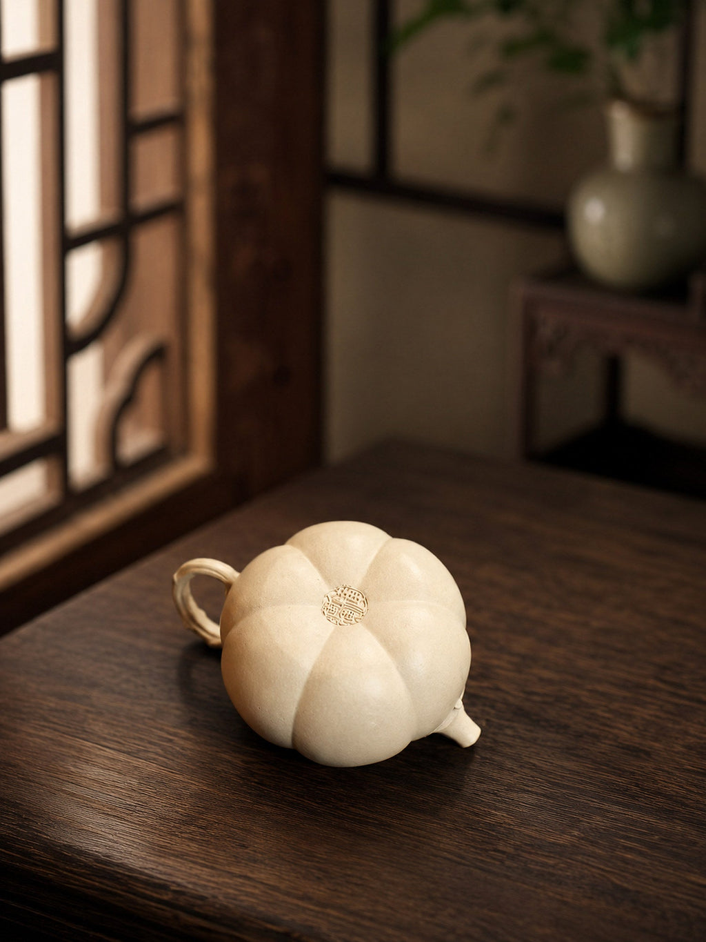 Handmade Sculptural Form Yixing Zisha Teapot – Baiyu Duanni Clay, 150ml – No. 311