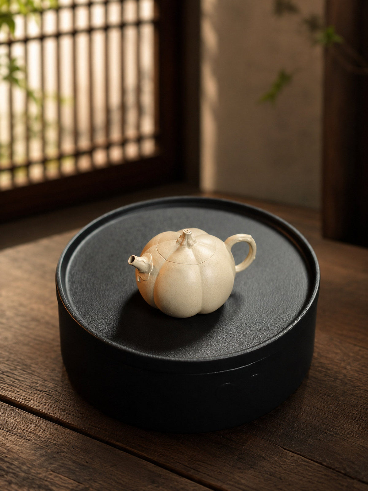 Handmade Sculptural Form Yixing Zisha Teapot – Baiyu Duanni Clay, 150ml – No. 311