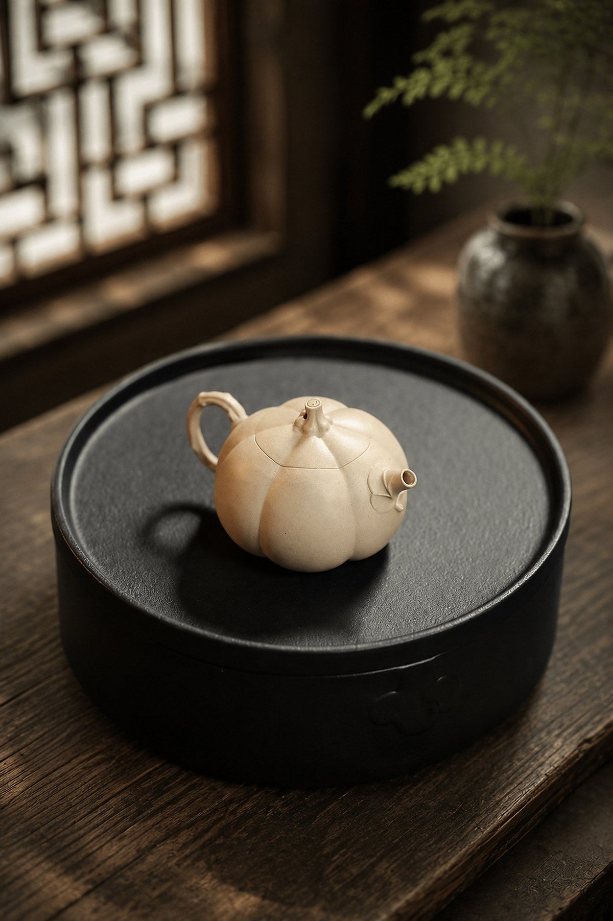 Handmade Sculptural Form Yixing Zisha Teapot – Baiyu Duanni Clay, 150ml – No. 311